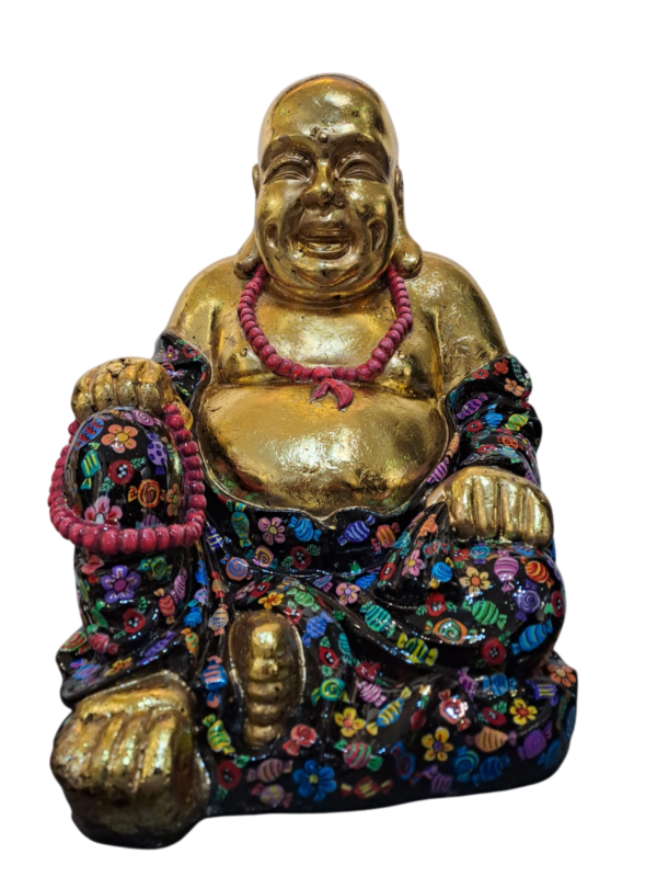 buda 2 sin fondo Buda sonriente floral